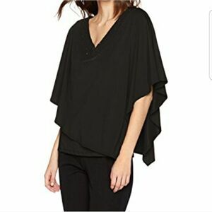 Adrianna  Pappell embellished cape top